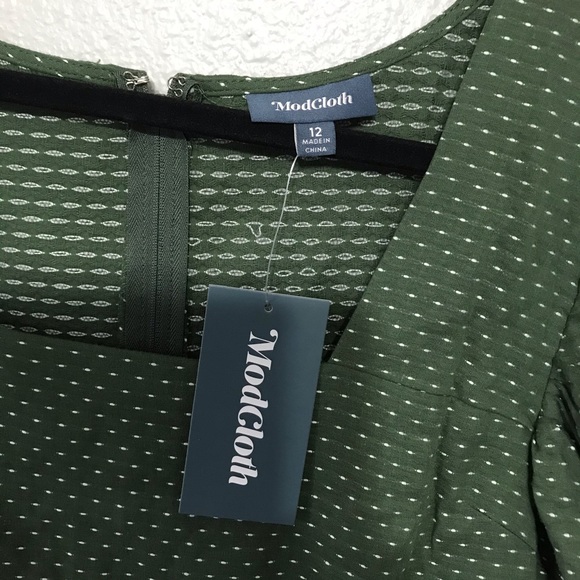 ModCloth Sunset Soiree green Dress sz10&12 D149/50 - Picture 9 of 11